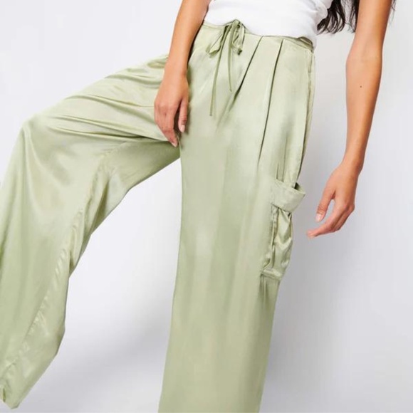 NWT Light Green Olive Oil Romeo Pants Size XS, S, L - Picture 2 of 9